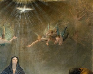 Rouw over de Dode Christus, detail