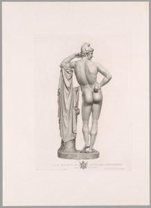 Parijs leunend op boomstronk, achteraanzicht, uit Oeuvre de Canova
