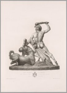 Theseus en Centaur, achteraanzicht, uit Oeuvre de Canova