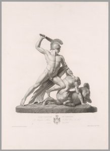 Theseus en Centaur, vooraanzicht, uit Oeuvre de Canova