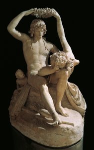 Venus kroont Adonis, door Antonio Canova