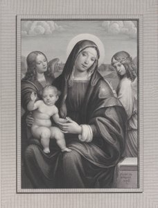 Madonna en Kind met engelen