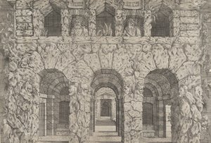 Een grot, ca. 1545 door Antonio Fantuzzi
