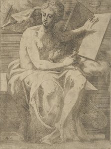 Een Sibylle, 1540-45 door Antonio Fantuzzi
