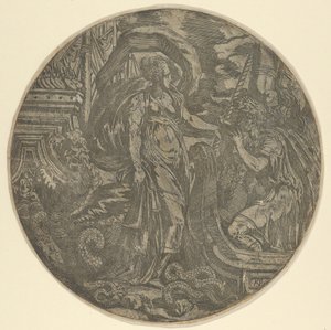 Circe geeft een drankje aan de metgezellen van Ulysses, 1540-45 door Antonio Fantuzzi