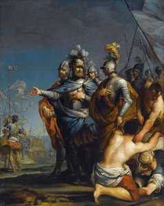 Saint Louis vertrekt voor de kruistocht door Antonio Gionima