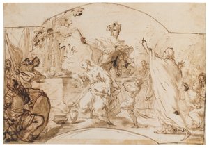 Het offer van Iphigenia door Antonio Gionima