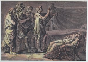 Nero vindt het lichaam van zijn moeder, Agrippina