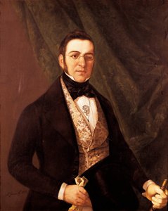 Portret van Manuel Breton de los Herreros, Spaanse dichter en toneelschrijver