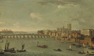 Vier uitzichten op Londen: De Theems richting Westminster