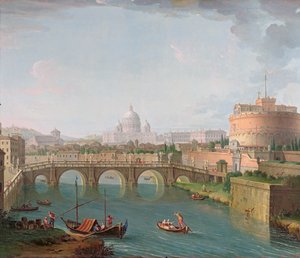 Uitzicht op de Tiber, c.1700-77