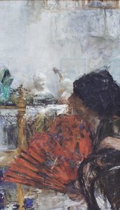 Vrouw met de rode waaier