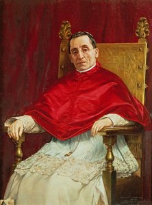 Portret van Paus Benedictus XV door Antonio Maria Fabres y Costa