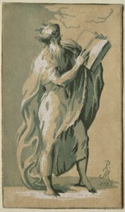 Een Oude Man Staand door Antonio Maria I Zanetti