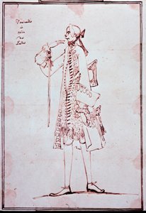 Portret van Carlo Broschi, genaamd Farinelli (1705-1782) Italiaanse castraat