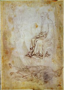 Tekening door Antonio di Puccio Pisano, genaamd Pisanello. Chantilly, Musée Condé door Antonio Pisanello