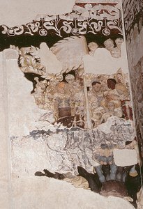 Ridders van de Ronde Tafel op hun zoektocht naar de Heilige Graal (detail)