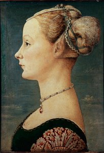 Portret van een jonge vrouw (Of Portret van een Dame)