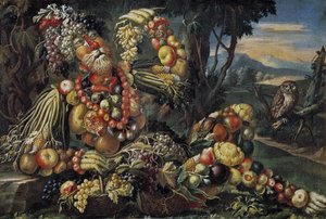 De Vier Seizoenen: Herfst, Tussen 1685 en 1695 door Antonio Rasio