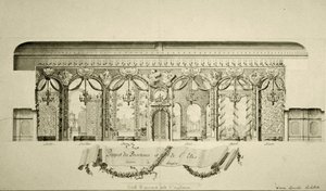 Ontwerp van de Ovale Kamer in het Winterpaleis door Antonio Rinaldi