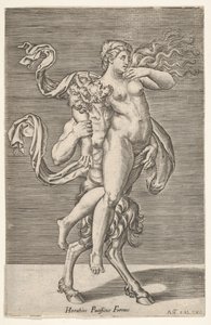 Sater die een nimf draagt, ca. 1505-62
