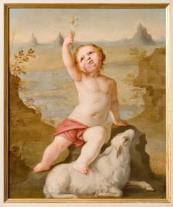 Heilige Johannes de Doper als kind door Antonio Simonazzi