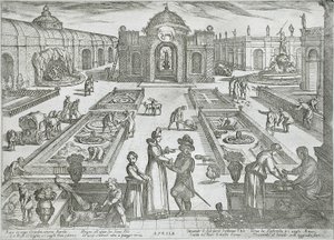 April: een tuin door Antonio Tempesta