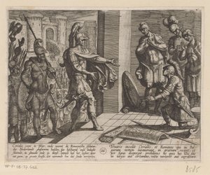 Cerialis vergeeft Romeinse soldaten die Julius Civilis hadden geholpen