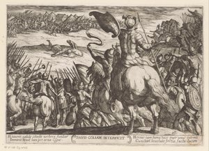David doodt Goliath door Antonio Tempesta