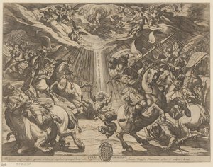 De bekering van Paulus door Antonio Tempesta