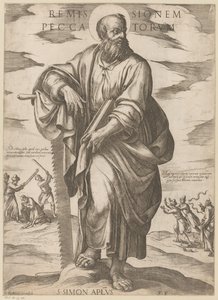 De heilige Simon door Antonio Tempesta