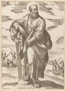 De heilige Simon door Antonio Tempesta