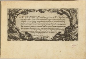 Frontispice: Dedication to Pietro Strozzi door Antonio Tempesta