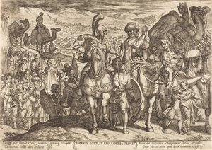 Lot en Zijn Familie Teruggeroepen door Abraham door Antonio Tempesta