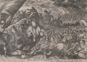 Plate 11: Jozua beveelt de zon stil te staan, uit 