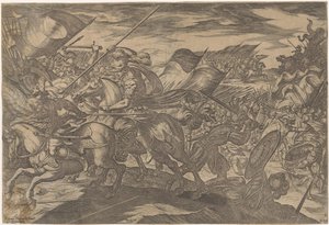 Strijdende soldaten