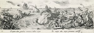 Walvisjacht, door Antonio Tempesta (1555-1630)