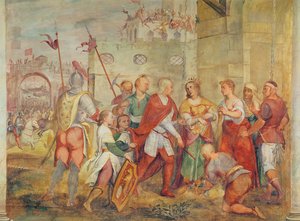 Jacopo Barbarigo bevrijdt koningin Margaretha van Hongarije van de Turken in 1426