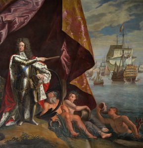 George, Prins van Denemarken, als Lord High Admiral of England (detail)