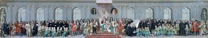 James II ontvangt de Wiskundige Geleerden van Christ