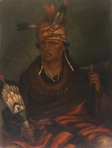 Chetan-woa-kutoa-mang De jager die te voet jaagt, ca. 1887 door Antonio Zeno Shindler
