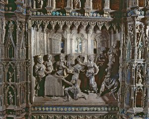 Feest van Herodes, met de Dans van Salome, Altaar van Argento door Antonio di Salvi