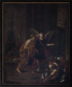 De engel die Petrus bevrijdt uit de gevangenis door Antoon van den Heuvel