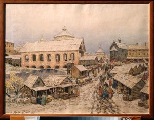 Moskou in de 17e eeuw, de Opstandingsbrug