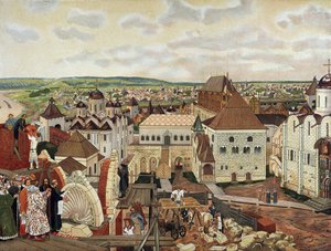 In het Kremlin van Moskou, eind 19e - begin 20e eeuw door Appolinari Mikhaylovich Vasnetsov