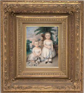 Watson Van Benthuysen II and Thomas Van Benthuysen, c.1837 (watercolour) door Aramenta Dianthe Vail