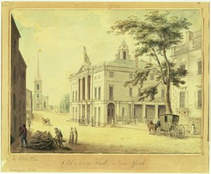 Het Oude Stadhuis (Federal Hall) New York City, 1798
