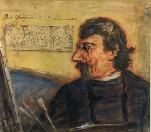 Portret van Paul Gauguin