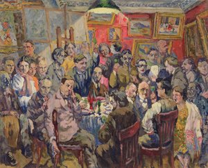 Moskou kunstenaars, 1927 door Aristarkh Vasilievic Lentulov