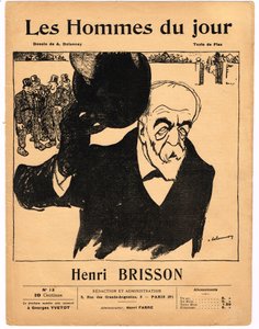 Omslag van Les Hommes du jour, Satirisch in ZW door Aristide Delannoy